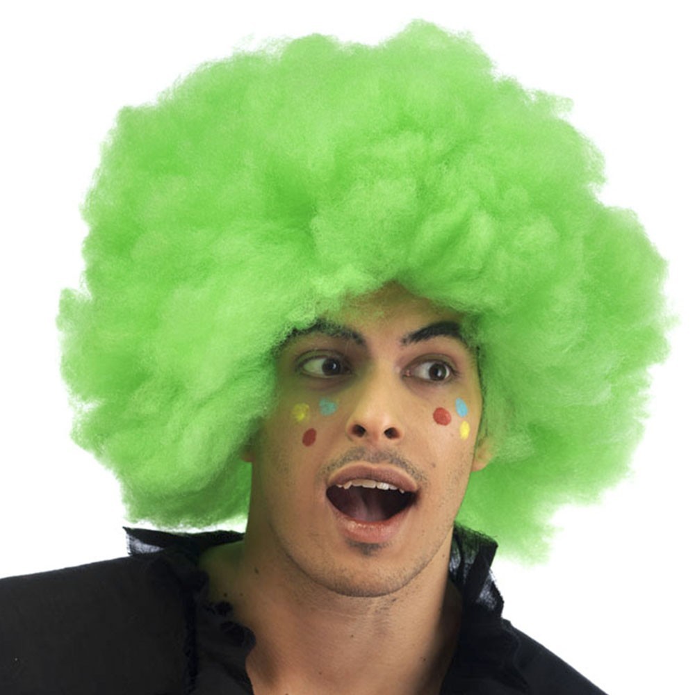 Peluca Afro verde