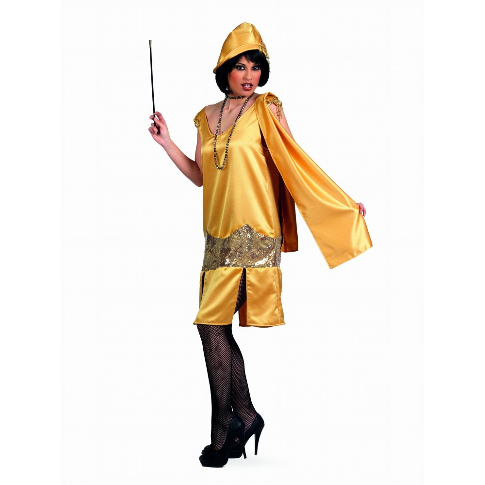 Disfraz de Charleston Oro...